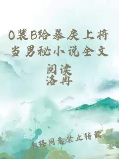 O装B给暴戾上将当男秘小说全文阅读